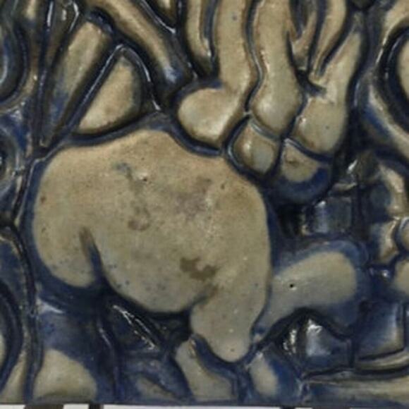 Vintage Mercer Moravian Gospel Tile Mark 2000 Pottery Handmade - Picture 2 of 4